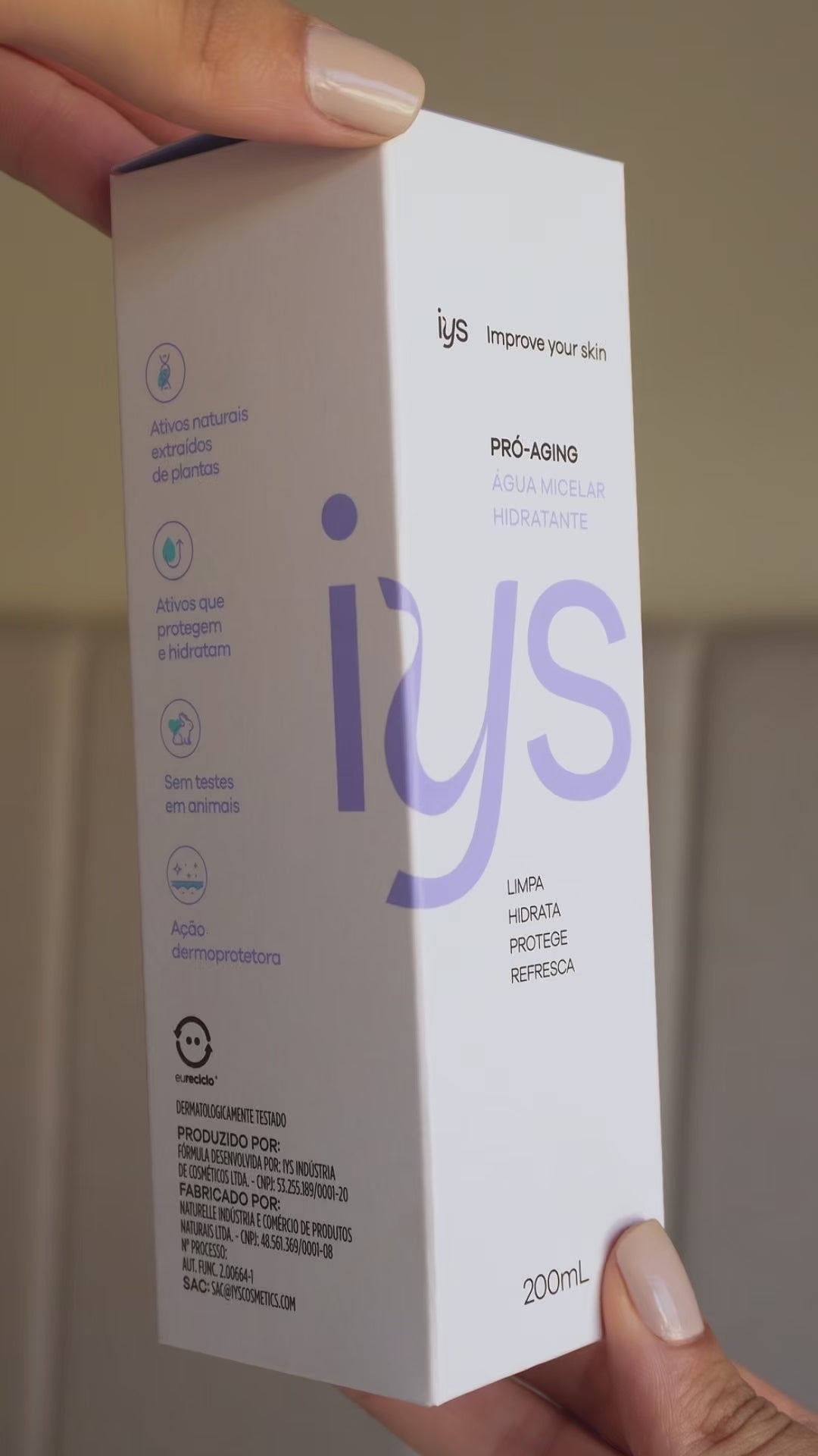 Água Micelar Hidratante